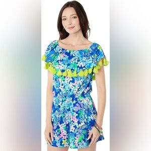 Lilly Pulitzer La Fortuna Romper Borealis Blue M